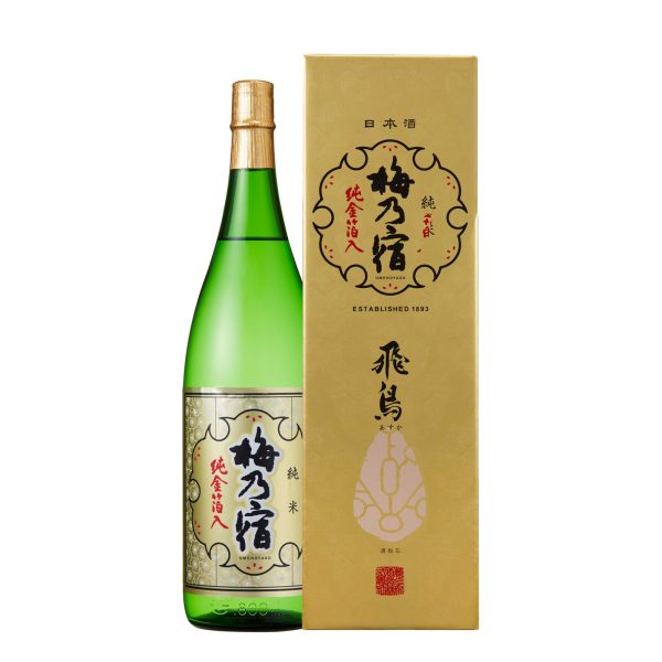 [SG Official Product] Umenoyado Junmaishu Asuka with Pure Gold Flakes 15% 1800Ml (GB)
