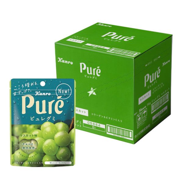 KANRO PURE GUMMY MUSCAT 56G X6